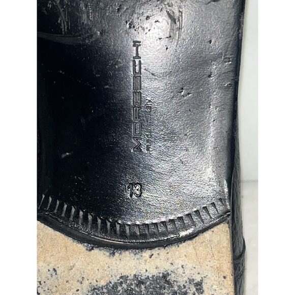 MORESCHI MEN'S OXFORD DRESS SHOE ADRIANO OSTRICH CLAW TOE LEATHER SZ. 13 - Picture 5 of 6